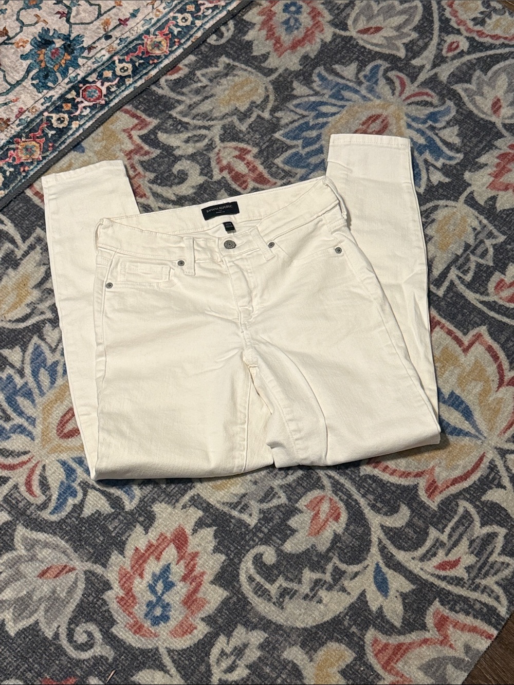 Banana Republic White Skinny Fit Jeans